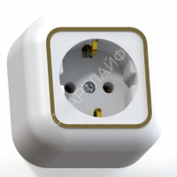 Розетка 1-м ОП Валентина РА16-638 16А IP20 с заземл. бел./зол. Кунцево 7641 - smartlife-ural.ru – Екатеринбург