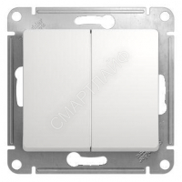 Переключатель проходной 2-кл. СП Glossa 10А IP20 (сх. 6/2) 10AX механизм бел. SE GSL000165 - smartlife-ural.ru – Екатеринбург