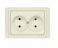 Розетка 2-м СП Валери 16А сл. кость UNIVersal Б-В0102 - smartlife-ural.ru – Екатеринбург