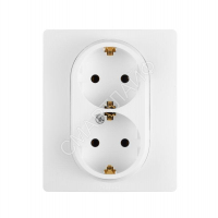 Розетка 2-м СП Etika 16А IP20 250В 2P+E с заземл. немецк. стандарт винт. клеммы в сборе бел. Leg 672223 - smartlife-ural.ru – Екатеринбург