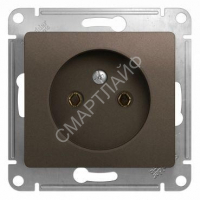 Розетка 1-м СП 1мод. Glossa 16А IP20 без заземл. механизм шоколад SE GSL000841 - smartlife-ural.ru – Екатеринбург