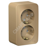 Розетка 2-м ОП Blanca 16А IP20 250В с заземл. защ. шторки с изолир. пластиной титан SE BLNRA011214 - smartlife-ural.ru – Екатеринбург