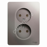 Розетка 2-м СП Glossa 16А IP20 250В без заземл. в сборе платина SE GSL001220 - smartlife-ural.ru – Екатеринбург