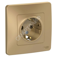 Розетка 1-м СП Blanca 16А IP20 250В с заземл. без защ. шторок титан SE BLNRS001014 - smartlife-ural.ru – Екатеринбург