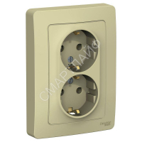 Розетка 2-м СП Blanca 16А IP20 250В с заземл. без защ. шторок беж. SE BLNRS001027 - smartlife-ural.ru – Екатеринбург