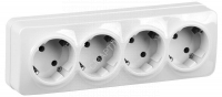 Розетка 4-м ОП GLORY РС24-3-ХБ 16А с заземл. бел. IEK ERH41-K01-16 - smartlife-ural.ru – Екатеринбург