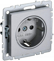 Розетка BRITE РС11-1-0-БрА 16А с заземл. без защ. шторки механизм алюм. IEK BR-R11-16-K47 - smartlife-ural.ru – Екатеринбург