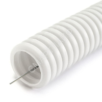Труба гофрированная ПЛЛ легкая d16мм с протяжкой безгалоген. (HF) (НГ) бел. (уп.100м) Промрукав PR02.0214 - smartlife-ural.ru – Екатеринбург