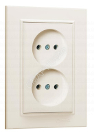 Розетка 2-м СП Karea 10А IP20 б/з крем. Makel 56010017 - smartlife-ural.ru – Екатеринбург