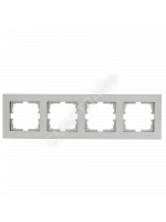 Рамка 4-местн. горизонт. VESNA платина LEZARD 742-3500-149 - smartlife-ural.ru – Екатеринбург