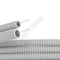 Труба гофрированная ПВХ гибкая легкая d16мм с протяжкой сер. (уп.100м) DKC 91916 - smartlife-ural.ru – Екатеринбург