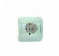 Розетка 1-м СП Mimoza 16А IP20 с заземл. керамика бел./бел. Makel 12008 - smartlife-ural.ru – Екатеринбург