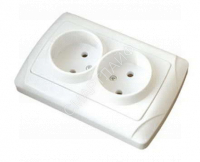 Розетка 2-м СП Маргарита 16А IP20 без заземл. бел. UNIVersal М0102 - smartlife-ural.ru – Екатеринбург