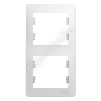 Рамка 2-м Glossa вертикал. бел. SE GSL000106 - smartlife-ural.ru – Екатеринбург