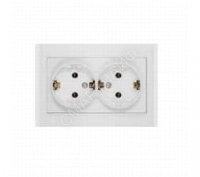 Розетка 2-м СП Бриллиант 16А IP20 с заземл. бел. UNIVersal 7947533 - smartlife-ural.ru – Екатеринбург