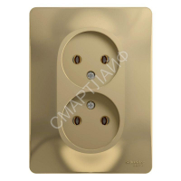 Розетка 2-м СП Glossa 16А IP20 без заземл. в сборе титан SE GSL000420 - smartlife-ural.ru – Екатеринбург