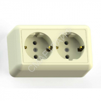Розетка 2-м ОП Оптима РА16-374 16А IP20 с заземл. с монтаж. пластиной сл. кость Кунцево 8038 - smartlife-ural.ru – Екатеринбург