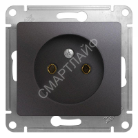 Розетка 1-м СП Glossa 16А IP20 250В без заземл. механизм графит SE GSL001341 - smartlife-ural.ru – Екатеринбург