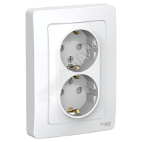 Розетка 2-м СП Blanca 16А IP20 250В с заземл. защ. шторки бел. SE BLNRS001121 - smartlife-ural.ru – Екатеринбург