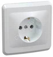 Розетка 1-м СП Вега РС10-3-ВБ с заземл. контактом без защ. штор 16А бел. GENERICA ERV11-K01-16-DM - smartlife-ural.ru – Екатеринбург