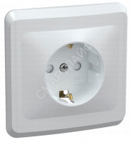 Розетка 1-м СП Вега РСш10-3-ВБ с заземл. контактом и защ. штор 16А бел. GENERICA ERV14-K01-16-DM - smartlife-ural.ru – Екатеринбург