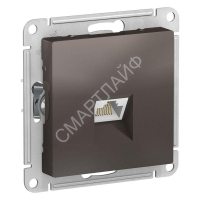 Розетка компьютерная AtlasDesign RJ45 кат.5E механизм мокко SE ATN000683 - smartlife-ural.ru – Екатеринбург