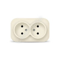 Розетка 2-м ОП 10А IP20 без заземл. сл. кость IONICH 1427 - smartlife-ural.ru – Екатеринбург