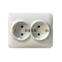 Розетка 2-м Karina Life с заземл. ПБТ бел. LEZARD 708-0200-127B - smartlife-ural.ru – Екатеринбург