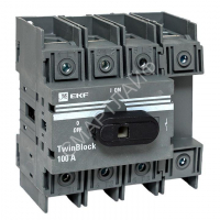 Рубильник 4п 100А с рукояткой управления для прямой установки TwinBlock EKF tb-100-4p-f - smartlife-ural.ru – Екатеринбург