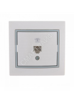 Розетка телефонная 1-м СП Mira RJ11 бел./сер. LEZARD 701-0215-137 - smartlife-ural.ru – Екатеринбург