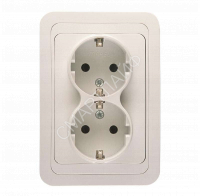 Розетка 2-м СП Mimoza 16А IP20 с заземл. бел./бел. Makel 12082 - smartlife-ural.ru – Екатеринбург