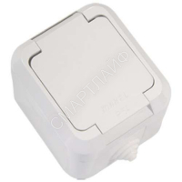 Розетка 1-м ОП 16А IP44 с заземл. с крышкой п/герм. бел. Makel 18304 - smartlife-ural.ru – Екатеринбург