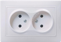 Розетка 2-м СП Кварта 10А IP20 без заземл. без защ. шторок бел. GENERICA ERK23-K01-10-DM - smartlife-ural.ru – Екатеринбург