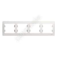 Рамка 4-м Glossa горизонт. бел. SE GSL000104 - smartlife-ural.ru – Екатеринбург