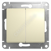 Переключатель проходной 2-кл. СП Glossa 10А IP20 (сх. 6/2) 10AX механизм беж. SE GSL000265 - smartlife-ural.ru – Екатеринбург