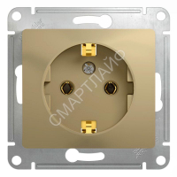 Розетка 1-м СП Glossa 16А IP20 с заземл. механизм титан SE GSL000443 - smartlife-ural.ru – Екатеринбург