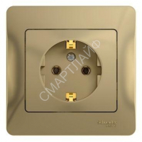 Розетка 1-м СП Glossa 16А IP20 с заземл. в сборе титан SE GSL000442 - smartlife-ural.ru – Екатеринбург