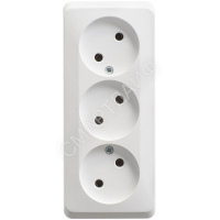 Розетка 3-м ОП Этюд 16А IP20 250В без заземл. без защ. шторок бел. SE PA16-009B - smartlife-ural.ru – Екатеринбург