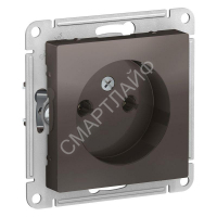 Розетка 1-м СП AtlasDesign 16А IP20 без заземл. без защ. шторок механизм мокко SE ATN000641 - smartlife-ural.ru – Екатеринбург