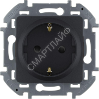 Розетка 1-м СП Inspiria 16А IP20 250В 2P+E защ. шторки немецк. стандарт механизм антрацит IEK 673733 - smartlife-ural.ru – Екатеринбург