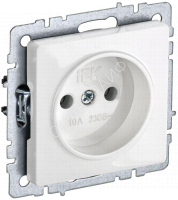 Розетка BRITE РС10-1-0-БрБ 10А без заземл. без защ. шторок механизм бел. IEK BR-R10-10-K01 - smartlife-ural.ru – Екатеринбург