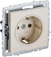 Розетка BRITE РС11-1-0-БрКр 16А с заземл. без защ. шторки механизм беж. IEK BR-R11-16-K10 - smartlife-ural.ru – Екатеринбург