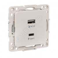 Розетка USB 2-м Стокгольм тип A+C механизм бел. PROxima EKF EYR-2USB-type-C - smartlife-ural.ru – Екатеринбург