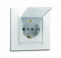 Розетка с/з и крышкой (Керамика) СП Karea 16А IP20 бел. Makel 56001009 - smartlife-ural.ru – Екатеринбург