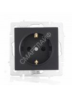 Розетка 1-м СП Vesna с заземл. защ. шторки ПБТ механизм черн. бархат LEZARD 742-4288-124B - smartlife-ural.ru – Екатеринбург