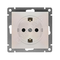 Розетка 1-м СП Афина 16А IP20 с заземл. механизм жемчуж. Universal A0028-OBr - smartlife-ural.ru – Екатеринбург