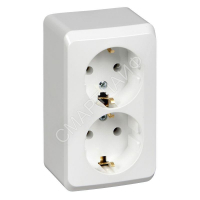 Розетка 2-м ОП Этюд 16А IP20 250В с заземл. без защ. шторок бел. SE PA16-007B - smartlife-ural.ru – Екатеринбург