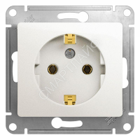 Розетка 1-м СП Glossa 16А IP20 с заземл. механизм перламутр. SE GSL000643 - smartlife-ural.ru – Екатеринбург