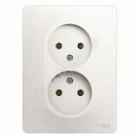 Розетка 2-м СП Glossa 16А IP20 250В без заземл. в сборе перламутр. SE GSL000620 - smartlife-ural.ru – Екатеринбург
