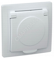 Розетка 1-м СП Кварта РСб10-3-КБ 16А IP20 с заземл. с крышкой бел. GENERICA ERK15-K01-16-DM - smartlife-ural.ru – Екатеринбург